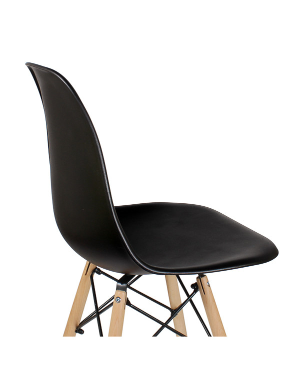 Стул обеденный EAMES DSW WX-503, пластик черный